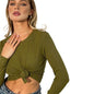 Spring Summer Solid Color Round Neck Long Sleeve Slim Women Women Sweater