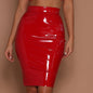 Elegant Glossy Waist Tight Hip Women Skirt Women