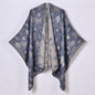 Ladies Artificial Cashmere Scarf Shawl Japanese Korean Cartoon Double Sided Jacquard Cardigan