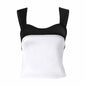 Summer Sexy Backless Contrast Color Slim Fit Slimming Short Sleeveless Camisole Women