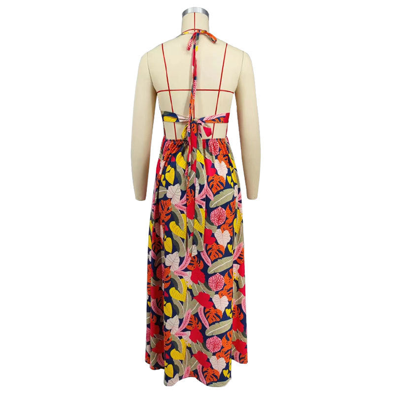 Women Clothing Floral Dress Suspender French Dress Summer Dress Casual