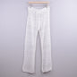 Hand Crochet Hollow Out Cutout out Strap Beach Pants Women Casual Trousers