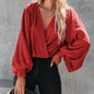 Autumn Solid Color Beauty Clothing Simple Shirt Long Sleeve