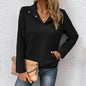 Women Clothing Long Sleeve Solid Color Sweater Autumn Winter