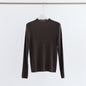 Knitwear Half Turtleneck Bottoming Shirt Slim Fit Women Clothing Fall Winter Inner Wear Long Sleeve Sweater