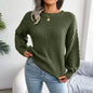 Autumn Winter Casual Lantern Long Sleeve Knitted Sweater Women Clothing