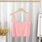 Square Collar Knitted Small Tank Top Vest Women Inner Bottoming Shirt Outer Wear Beauty Back Sleeveless Short Tube Top