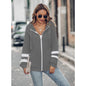 Tengqiao Autumn Winter Women's Clothing Long-Sleeve Zipper Pocket Hoodie Sweater