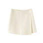 Korean Texture Sense Culottes Solid Color All Matching High Waist Figure Flattering Shorts Summer Stitching Shorts