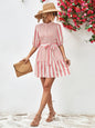 Popular Women Clothing Puff Sleeve Stand Collar Dress