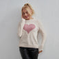 Women Clothing Spanish Sweet Loving Heart Top Simple Sweater