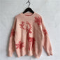 Autumn Winter round Neck Long-Sleeved Christmas Sweater Year Snowflake Deer Jacquard Knitted Pullover