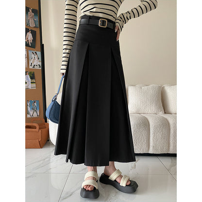 Deconstructed Design High End Cut Non Ironing High Grade Skirt A  line Pleated Skirt Early Autumn