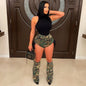 Women Clothing Sexy Women Camouflage Summer Pants Pants Leg Warmer Three Piece Camouflage Shorts