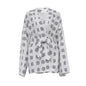 Loose Women Printed Wear Casual Lace up Long Sleeved Pajamas High Waist Shorts Suit Home Wear