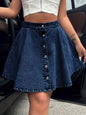 Women Clothing Casual Trend High Waist Loose Slimming Denim Half