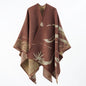 Autumn Winter Shawl Street Travel All Match Cloak Double Sided Cashmere Cloak