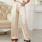 Artificial Silk Sexy Pajama Pants Four Seasons Casual Loose Suitable Daily Wear Home Pants Women Casual Trousers