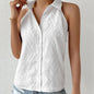 French Convex Jacquard Slim Collared Casual Vest Summer Arrival Cardigan for Women