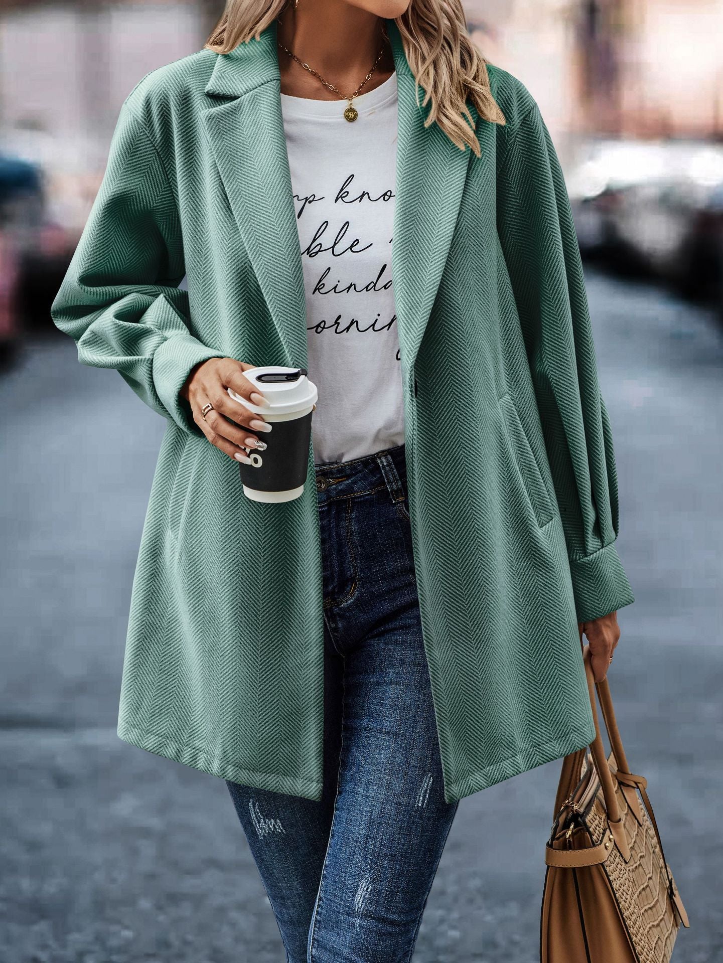 Fall Winter Collar Long Long Sleeve Women Coat