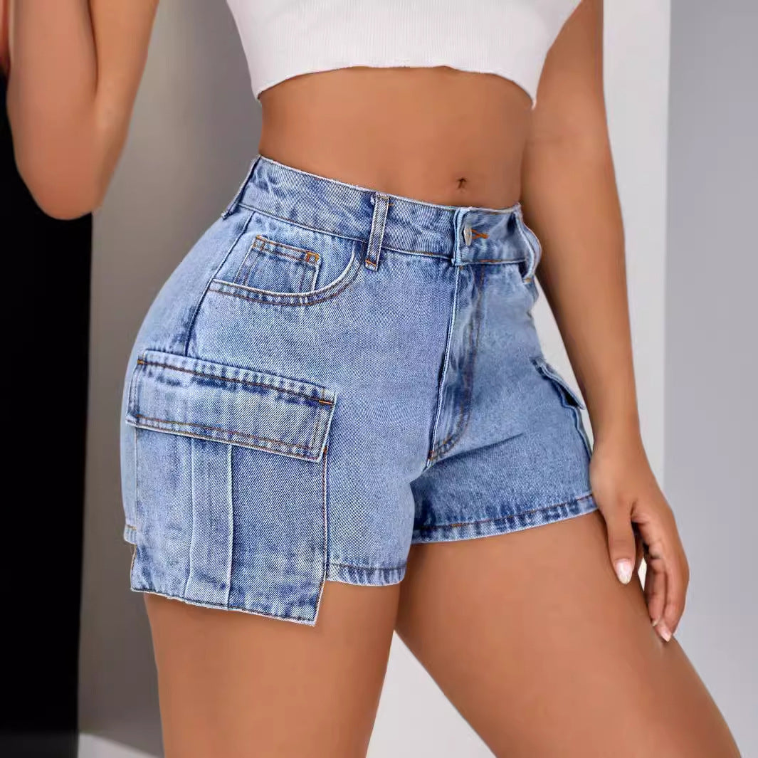 Women Clothing Comfortable Slim Fit Denim Shorts