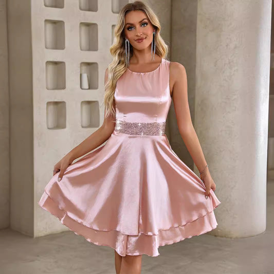 Women Clothing Summer Sexy Sequ Dress Party Dress