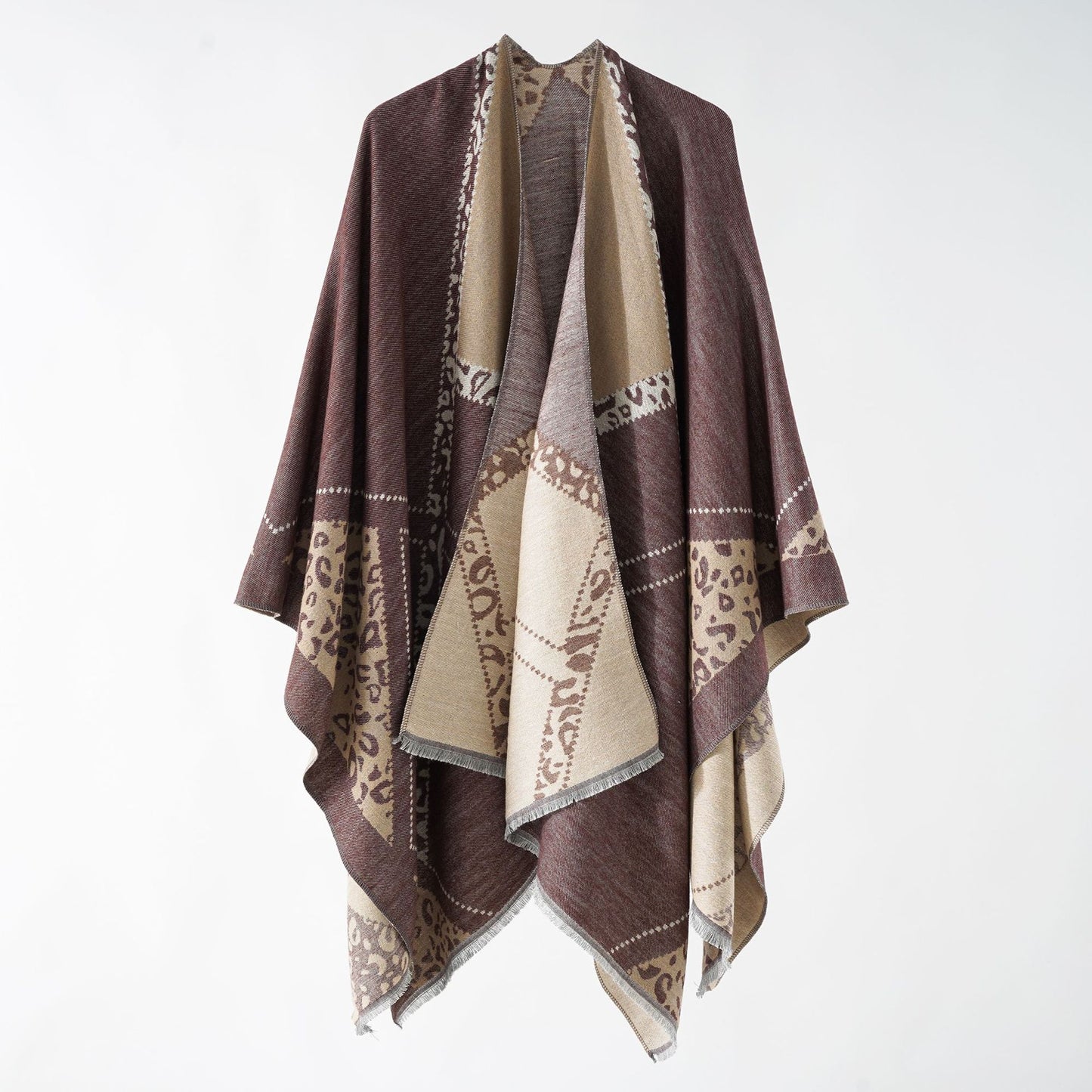 Autumn Winter Classic British Big Brand Artificial Cashmere Scarf Women Shawl Dual Use Shawl Cape