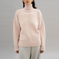 Popular Solid Color Thickened Knitwear Autumn Winter Loose Turtleneck Russian Sweater