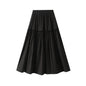 Sweet Stitching Tree Fungus Like Lacework Elastic Waist Skirt Women Summer Mid Length A Line Large Hem Umbrella Skirt