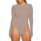 Autumn Winter Women  Clothing  Casual Bottoming Top Long Sleeve Tight Bodysuit