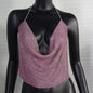 Women Clothing Rhinestone Rhinestone Vest Sexy Party Nightclub Sexy Suit Rhinestone Top Sling