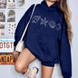 Spring Autumn Casual Loose Logo Pullover Embroidered Sports Sweater Coat