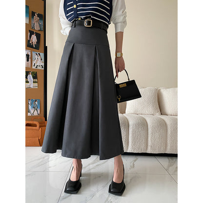 Deconstructed Design High End Cut Non Ironing High Grade Skirt A  line Pleated Skirt Early Autumn