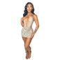 Summer Women Clothing Sexy Mesh Rhinestone See Through Nightclub Dress Women