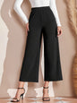 Women Clothing High Waist Wide Leg Pants Women Draping Effect Slimming Straight Pants Casual Pants