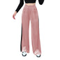 Fall Suede Waist Trimming Draping Stitching Straight Leg Pants Overalls Casual Pants