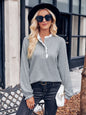 Autumn Winter Casual Women Clothing Solid Color Stand up Collar Lace Long Sleeved Top for Women