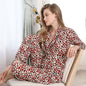 Pajamas Women Autumn Winter Cardigan Long Sleeve Pants Homewear Suit Pajama