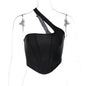 Summer Women Solid Color Shoulder Vest Boning Corset Slim Chest Wrap Women