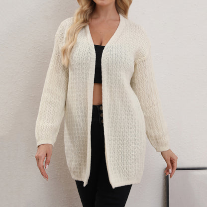 Women weater Cardigan Knitted Thin Coat Casual Women Top Autumn Winter