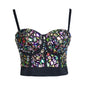 Beaded Tube Top Beauty Back Strap Women Variety Show Acrylic Diamond Performance Wear sexy Corset