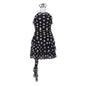 Women Clothing Summer Sexy Backless Ladies Polka Dot Self Tie Halter Dress