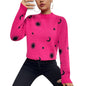 Jacquard round Neck Pullover Knitted Sweater Women Autumn Winter Skull Halloween Sweater