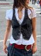 Slim Denim Vest For Women