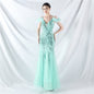 Color Craft Order Ostrich Feather Mesh Sequin Sexy Sling Dress Evening Dress