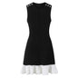 Summer Sleeveless Slim Fit Slimming Short Knitted Dress Ruffled Wool Short Dress