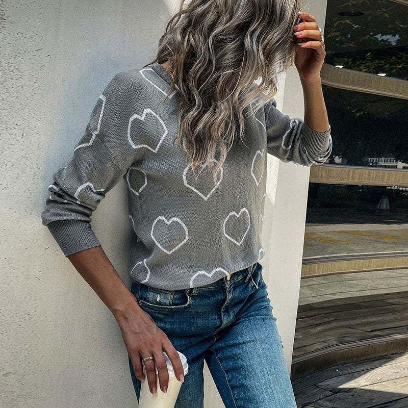 Women Clothing Autumn Winter Long Sleeve Loose Women Sweater