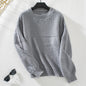 Women Clothing Autumn Winter Casual Round Neck Long Sleeve Pullover Women Knitted Sweater Top