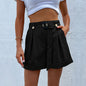 Women Wear Summer Casual Green Shorts for Women With Belt