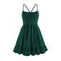 Sundress Summer Sexy Women Wear Strap Backless Ruffled Dress Brand